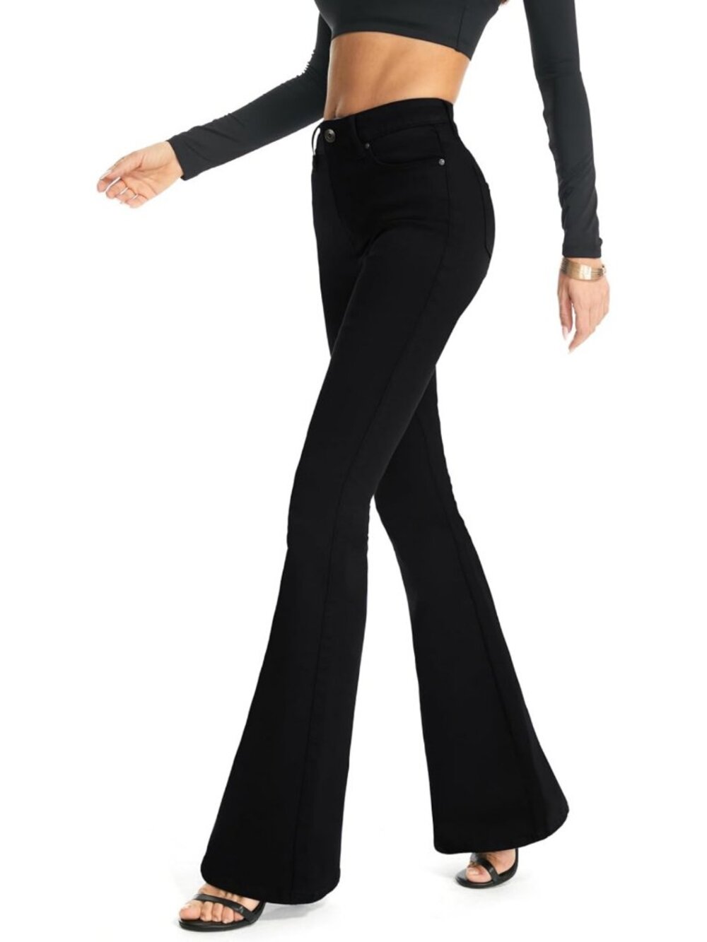 Curvy Stretchy Bootcut Flare Denim Jeans for Women - Totally Shaping Fit
